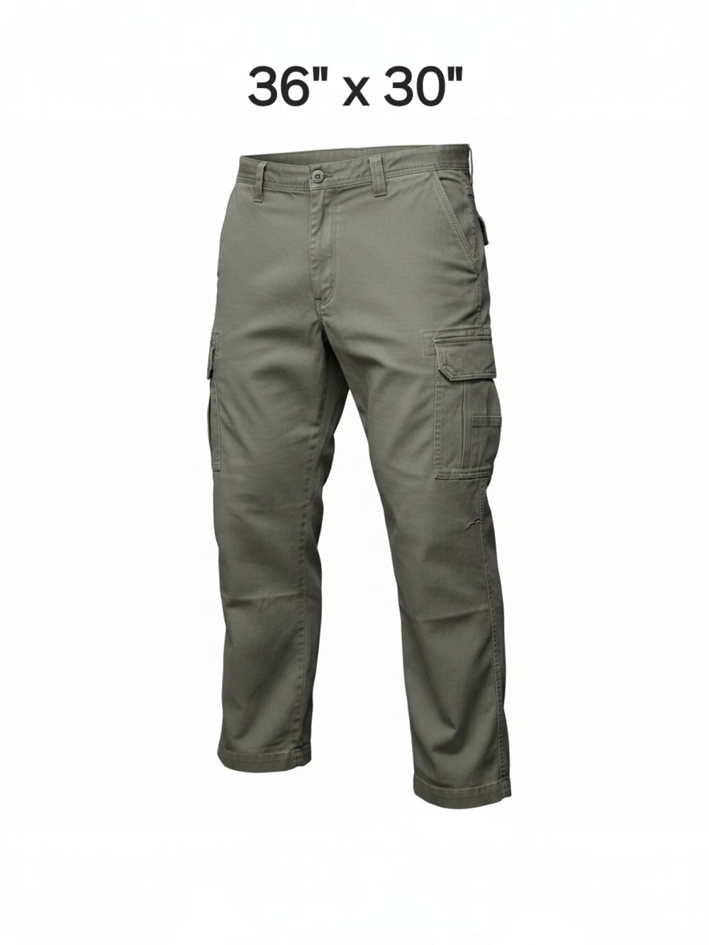 ​Men's Cargo Pants - Olive Utility Style (36" x 30") **